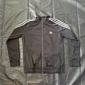 Adidas Men's Black Windbreaker Jacket